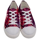 Faded Crystal Flower Women s Low Top Canvas Sneakers View1