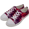 Faded Crystal Flower Women s Low Top Canvas Sneakers View2