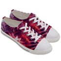 Faded Crystal Flower Women s Low Top Canvas Sneakers View3