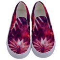 Faded Crystal Flower Kids  Canvas Slip Ons View1