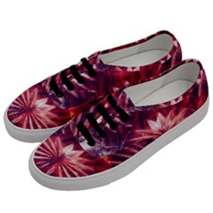 Faded Crystal Flower Men s Classic Low Top Sneakers by okhismakingart