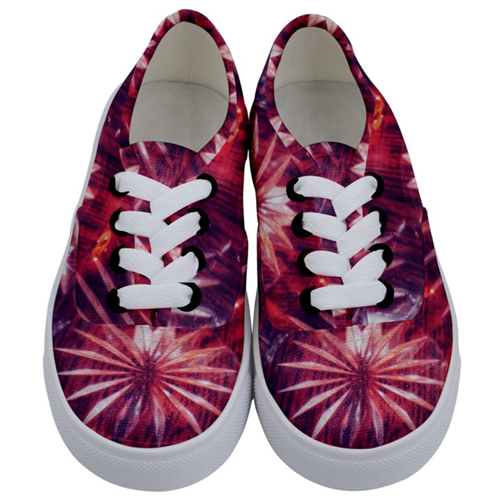 Faded Crystal Flower Kids  Classic Low Top Sneakers