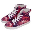 Faded Crystal Flower Men s Hi-Top Skate Sneakers View2