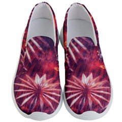 Faded Crystal Flower Men s Lightweight Slip Ons by okhismakingart