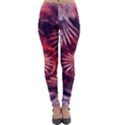 Faded Crystal Flower Lightweight Velour Leggings View1