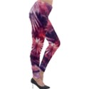 Faded Crystal Flower Lightweight Velour Leggings View4