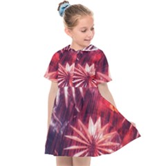 Faded Crystal Flower Kids  Sailor Dress