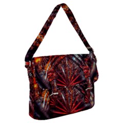 Double Crystal Daisy Buckle Messenger Bag