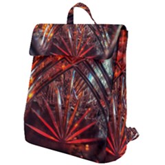 Double Crystal Daisy Flap Top Backpack by okhismakingart