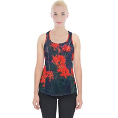 Neon Orange Butterfly Weed Piece Up Tank Top