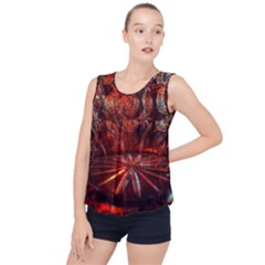 Glass Geometries  Bubble Hem Chiffon Tank Top by okhismakingart