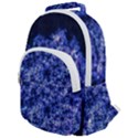 Queen Annes Lace in Blue Rounded Multi Pocket Backpack View1