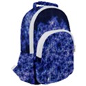 Queen Annes Lace in Blue Rounded Multi Pocket Backpack View2