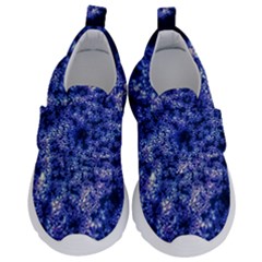 Queen Annes Lace In Blue Kids  Velcro No Lace Shoes by okhismakingart