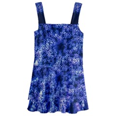 Queen Annes Lace In Blue Kids  Layered Skirt Swimsuit