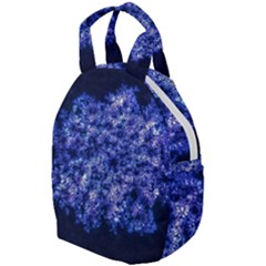 Queen Annes Lace In Blue Travel Backpacks