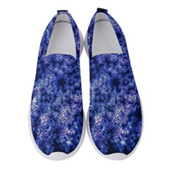 Queen Annes Lace In Blue Women s Slip On Sneakers