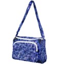 Queen Annes Lace in Blue Front Pocket Crossbody Bag View1