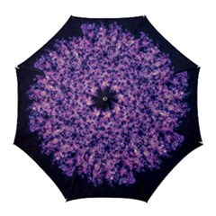 Queen Annes Lace In Purple And White Golf Umbrellas by okhismakingart