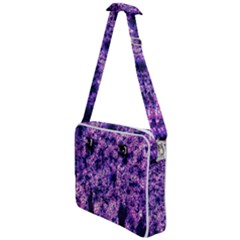 Queen Annes Lace In Purple And White Cross Body Office Bag by okhismakingart