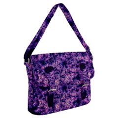 Queen Annes Lace In Purple And White Buckle Messenger Bag by okhismakingart