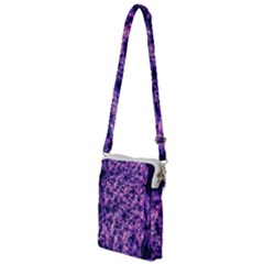 Queen Annes Lace In Purple And White Multi Function Travel Bag