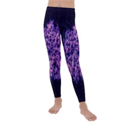 Queen Annes Lace In Purple And White Kids  Lightweight Velour Leggings by okhismakingart