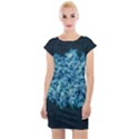 Queen Annes Lace in Neon Blue Cap Sleeve Bodycon Dress View1