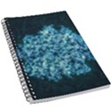 Queen Annes Lace in Neon Blue 5.5  x 8.5  Notebook View1