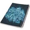 Queen Annes Lace in Neon Blue 5.5  x 8.5  Notebook View2