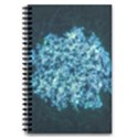 Queen Annes Lace in Neon Blue 5.5  x 8.5  Notebook View3