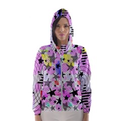 Stars And Spirals Women s Hooded Windbreaker by okhismakingart