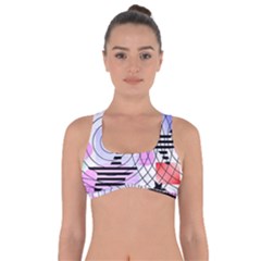 Stars And Spirals Got No Strings Sports Bra by okhismakingart