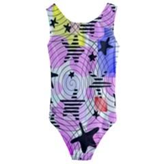 Stars And Spirals Kids  Cut-out Back One Piece Swimsuit