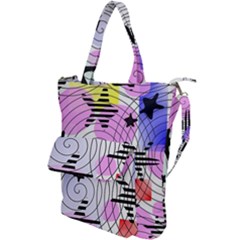 Stars And Spirals Shoulder Tote Bag