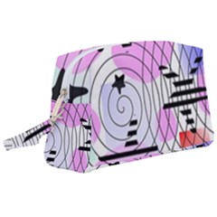 Stars And Spirals Wristlet Pouch Bag (large)