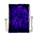 Queen Annes Lace in Blue and Purple Drawstring Bag (Small) View2