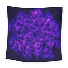 Queen Annes Lace In Blue And Purple Square Tapestry (large) by okhismakingart