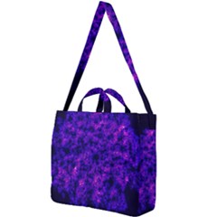 Queen Annes Lace In Blue And Purple Square Shoulder Tote Bag by okhismakingart