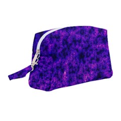 Queen Annes Lace In Blue And Purple Wristlet Pouch Bag (medium)