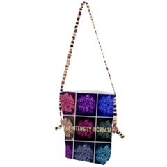 Floral Intensity Increases  Folding Shoulder Bag by okhismakingart