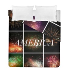 America Duvet Cover Double Side (full/ Double Size) by okhismakingart