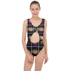 America Center Cut Out Swimsuit by okhismakingart