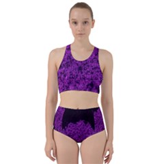 Queen Annes Lace In Purple Racer Back Bikini Set by okhismakingart