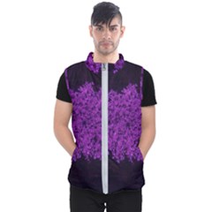 Queen Annes Lace In Purple Men s Puffer Vest by okhismakingart