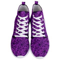 Queen Annes Lace In Purple Men s Lightweight High Top Sneakers by okhismakingart