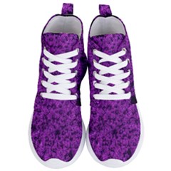 Queen Annes Lace In Purple Women s Lightweight High Top Sneakers by okhismakingart