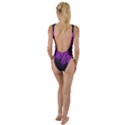 Queen Annes Lace in Purple High Leg Strappy Swimsuit View2