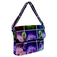 Closing Queen Annes Lace Collage (horizontal) Buckle Messenger Bag