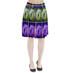 Closing Queen Annes Lace Collage (horizontal) Pleated Skirt by okhismakingart